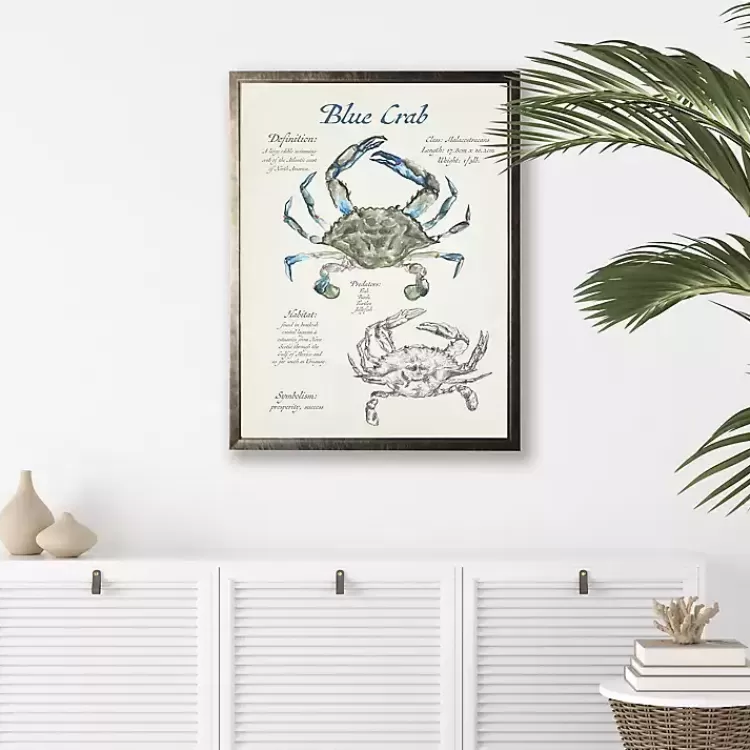 Nature Study of a Blue Crab Framed Art Print>Kirklands Home Store