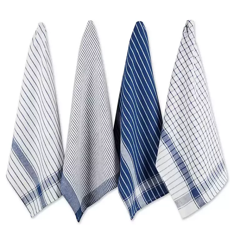 Nautical Blue Basic Assorted Dishtowels, Set of 8>Kirklands Home Fashion