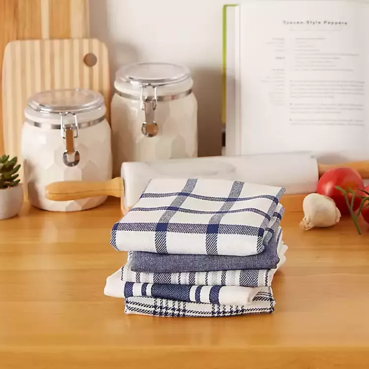 nautical_blue_woven_dish_towels_set_of__2.webp Nautical Blue Woven Dish Towels, Set of 5>Kirklands Home Hot