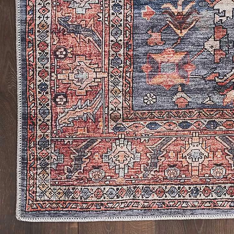 navy__brick_botanical_washable_area_rug_x_3.webp Navy & Brick Botanical Washable Area Rug, 5x7>Kirklands Home Online