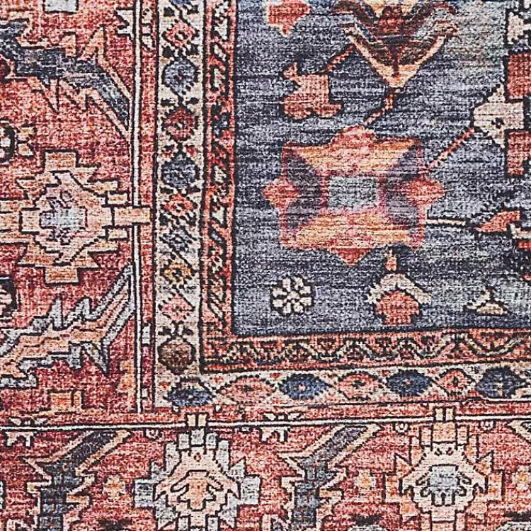 navy__brick_botanical_washable_area_rug_x_4.webp Navy & Brick Botanical Washable Area Rug, 5x7>Kirklands Home Online