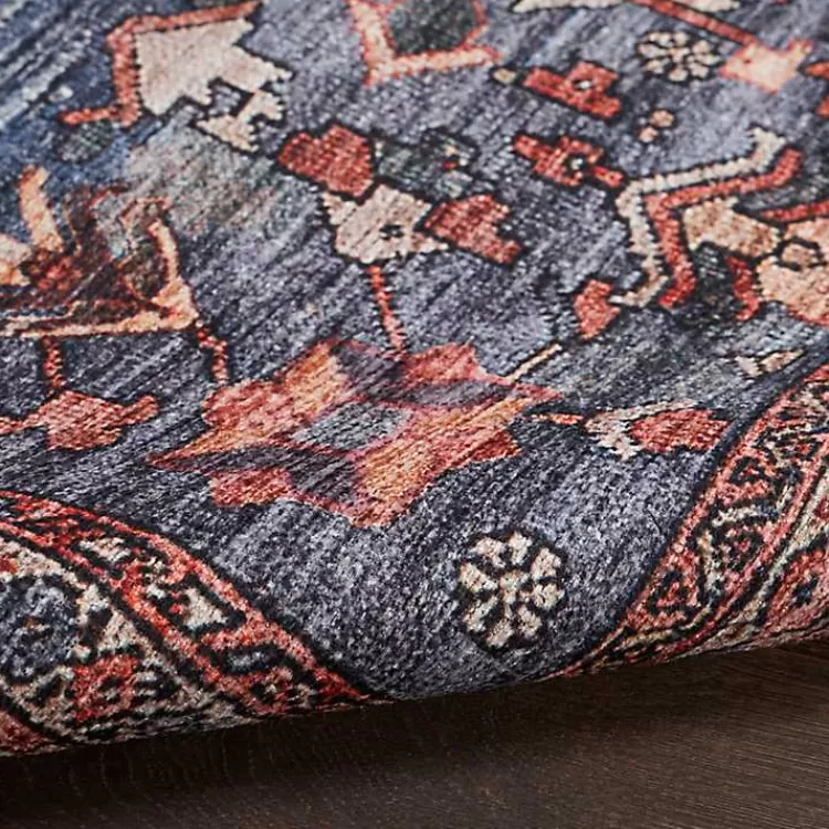 navy__brick_botanical_washable_area_rug_x_5.webp Navy & Brick Botanical Washable Area Rug, 5x7>Kirklands Home Online