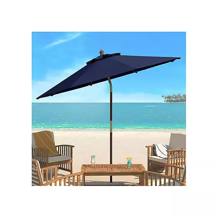 Navy 9 ft. Eucalyptus Outdoor Umbrella>Kirklands Home Sale