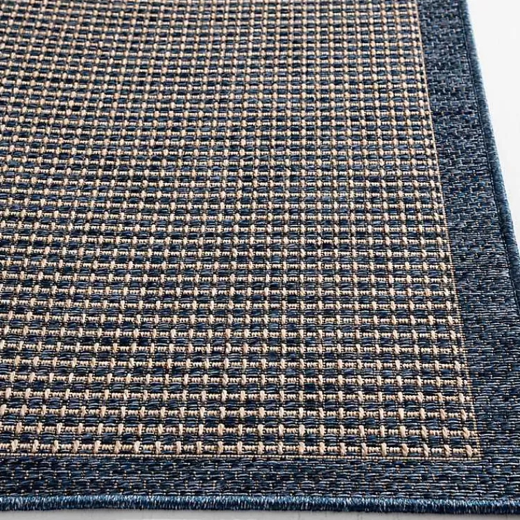 Navy Adelaide Woven Outdoor Area Rug, 7x9>Kirklands Home Best Sale