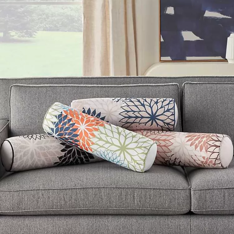 navy_and_beige_floral_outdoor_bolster_pillow_7.webp Navy and Beige Floral Outdoor Bolster Pillow>Kirklands Home Clearance