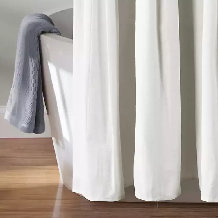 navy_and_white_button_accent_linen_shower_curtain_4.webp Navy and White Button Accent Linen Shower Curtain>Kirklands Home Fashion