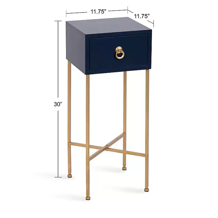 navy_blue_and_gold_glam_accent_table_10.webp Navy and Gold Glam Accent Table>Kirklands Home Outlet
