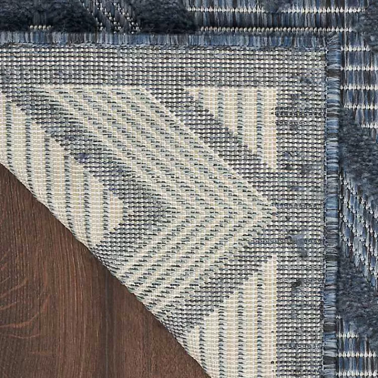 Navy Diamond Indoor/Outdoor Area Rug, 4x6>Kirklands Home New