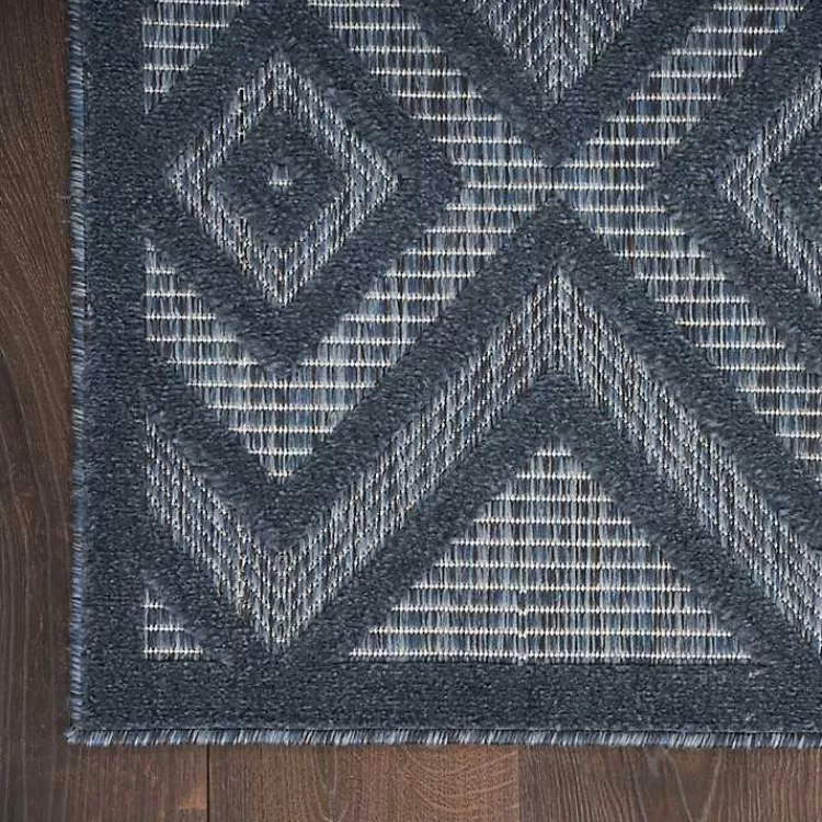 navy_blue_diamond_indooroutdoor_area_rug_x_2-2.webp Navy Diamond Indoor/Outdoor Area Rug, 4x6>Kirklands Home New