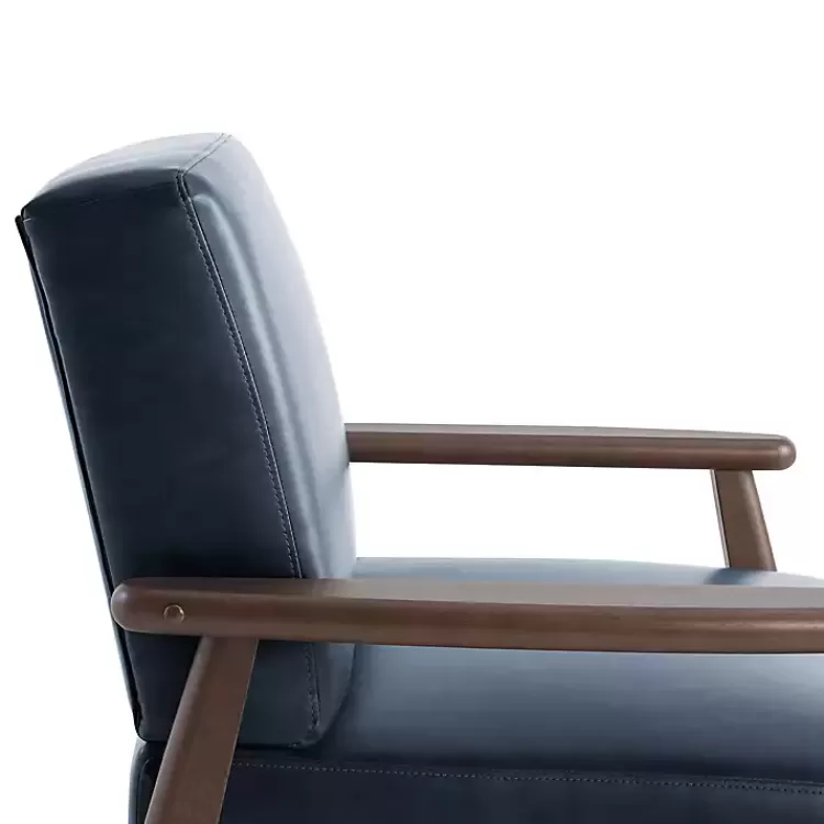 navy_blue_faux_leather_ambon_accent_chair_4.webp Navy Faux Leather Ambon Accent Chair>Kirklands Home New
