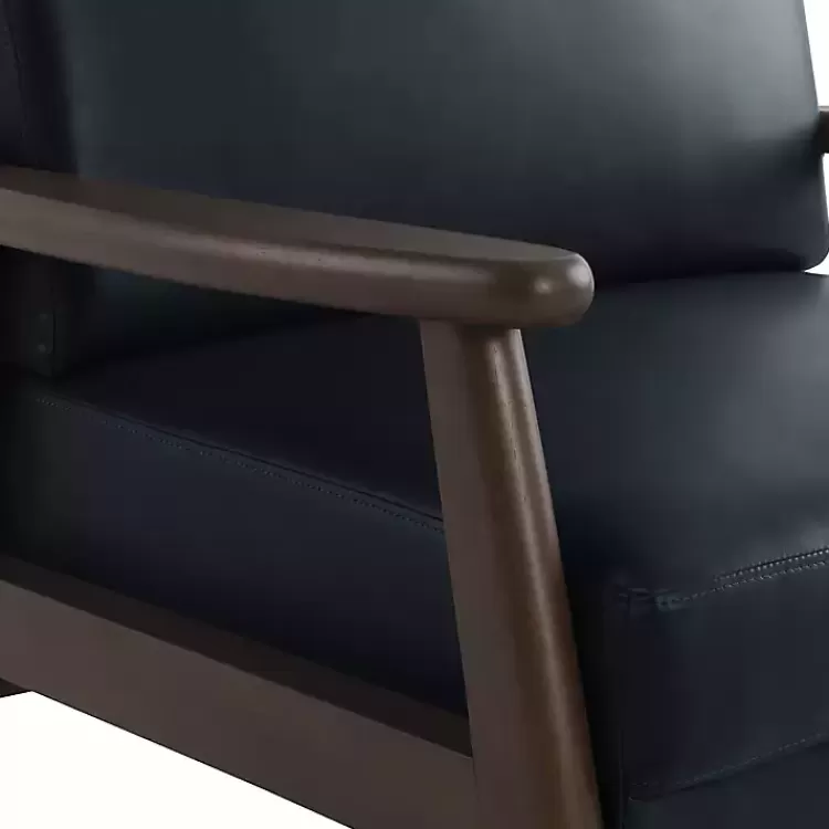 navy_blue_faux_leather_ambon_accent_chair_5.webp Navy Faux Leather Ambon Accent Chair>Kirklands Home New