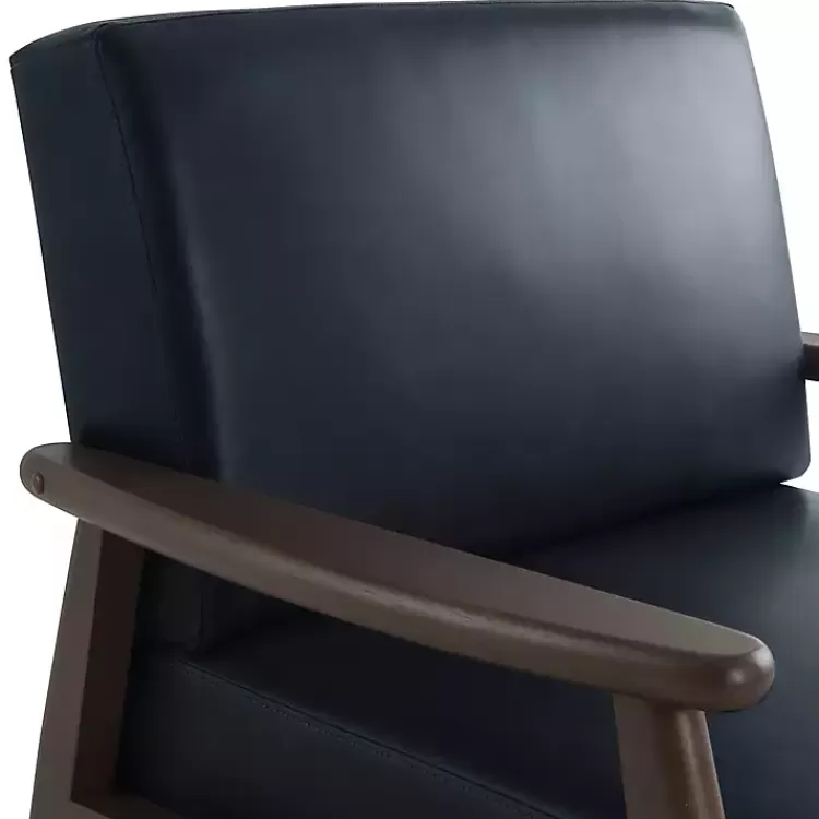 navy_blue_faux_leather_ambon_accent_chair_6.webp Navy Faux Leather Ambon Accent Chair>Kirklands Home New