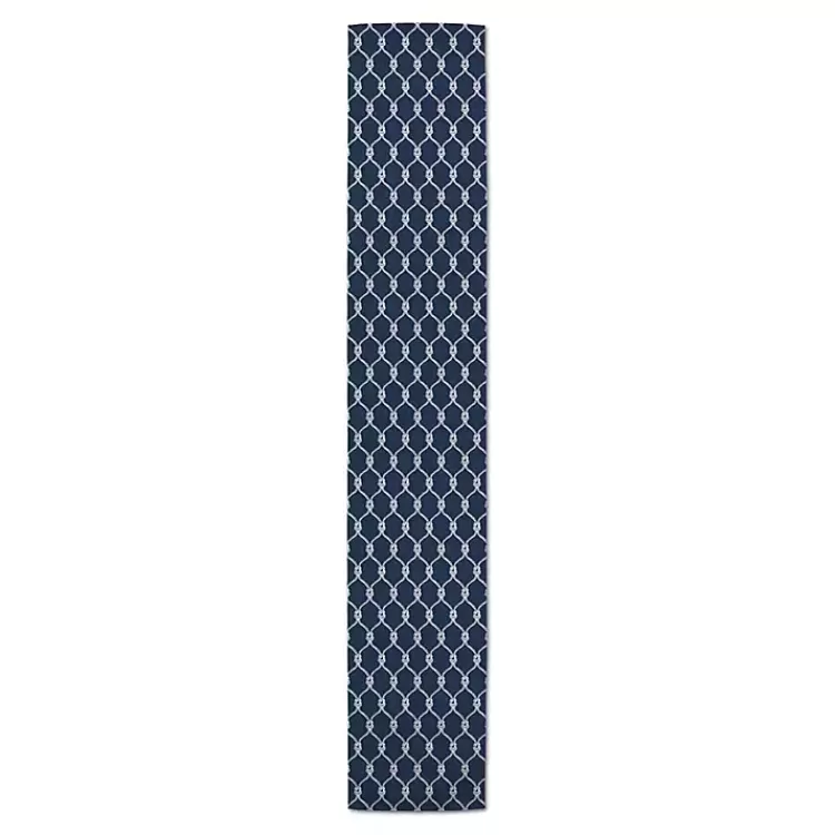 navy_blue_nautical_knots_table_runner__in_2.webp Navy Nautical Knots Table Runner, 72 in.>Kirklands Home Best Sale