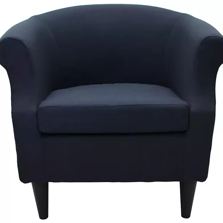 navy_blue_rounded_accent_chair_3.webp Navy Rounded Accent Chair>Kirklands Home Cheap