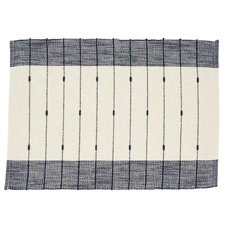 Navy Blue Thin Stripes Placemats, Set of 4>Kirklands Home Shop