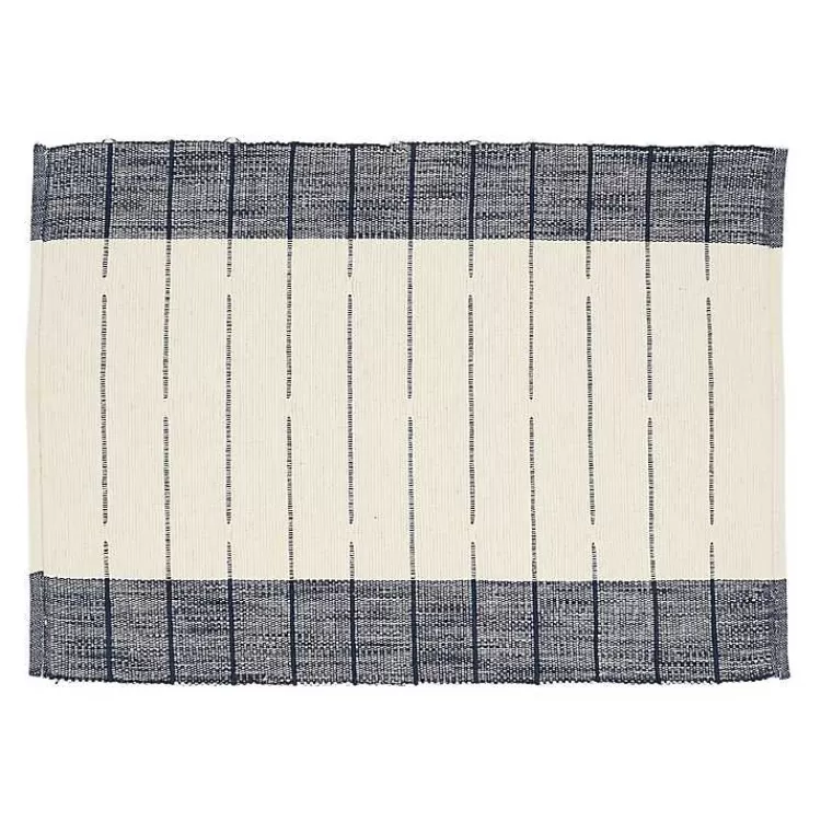 Navy Blue Thin Stripes Placemats, Set of 4>Kirklands Home Shop