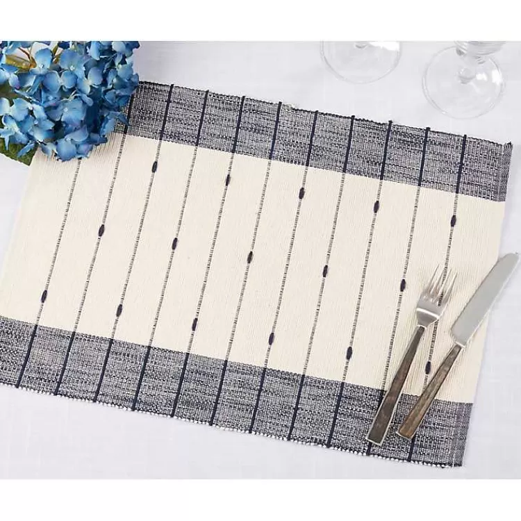 navy_blue_thin_stripes_placemats_set_of__3.webp Navy Blue Thin Stripes Placemats, Set of 4>Kirklands Home Shop