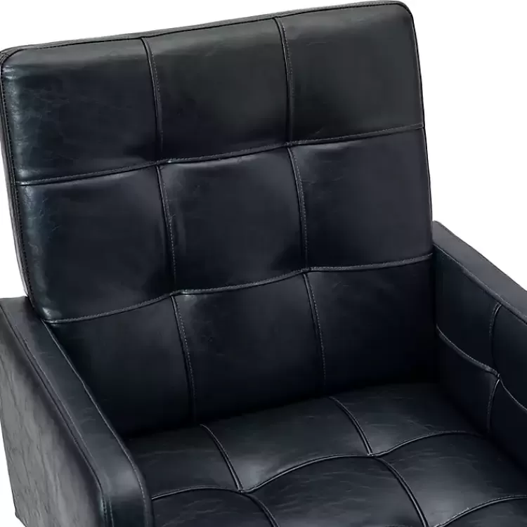 navy_blue_tufted_faux_leather_swivel_office_chair_7.webp Navy Tufted Faux Leather Swivel Office Chair>Kirklands Home New
