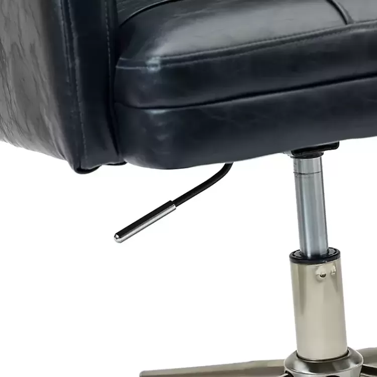 navy_blue_tufted_faux_leather_swivel_office_chair_8.webp Navy Tufted Faux Leather Swivel Office Chair>Kirklands Home New