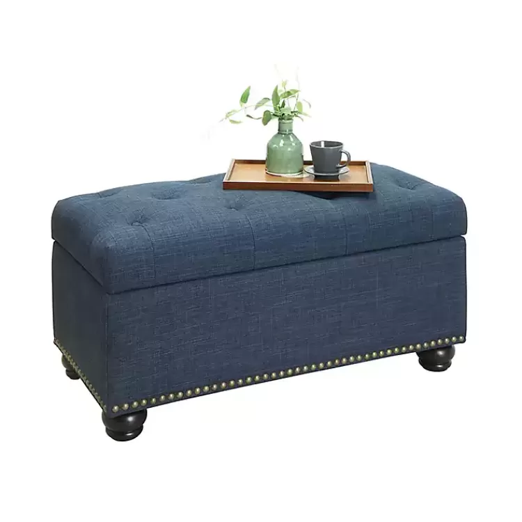 navy_blue_tufted_jess_storage_ottoman_bench_2.webp Navy Tufted Jess Storage Ottoman Bench>Kirklands Home Outlet