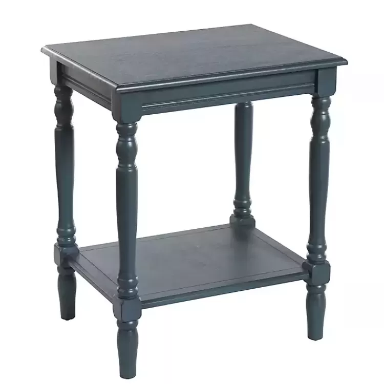 Navy Wood Sybil Accent Table>Kirklands Home Shop