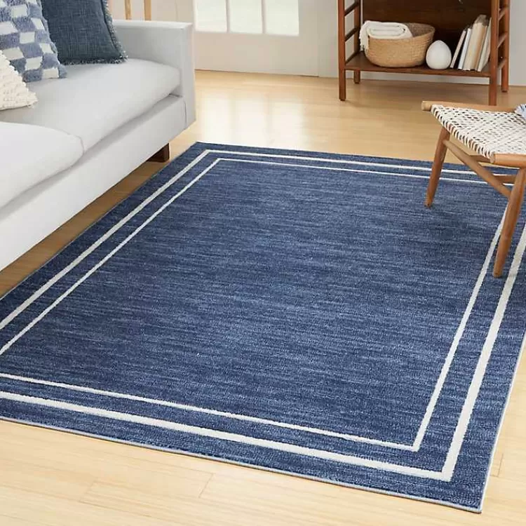 navy_bordered_indooroutdoor_area_rug_x_6.webp Navy Bordered Indoor/Outdoor Area Rug, 5x7>Kirklands Home Cheap