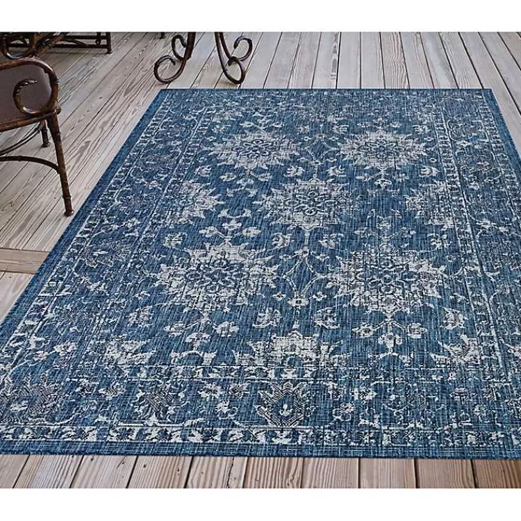 navy_botanical_hannah_indooroutdoor_rug_x_3-2.webp Navy Botanical Hannah Indoor/Outdoor Rug, 7x9>Kirklands Home Clearance