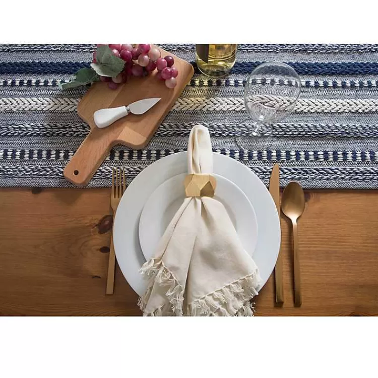 navy_braided_stripe_table_runner__in_2.webp Navy Braided Stripe Table Runner, 72 in.>Kirklands Home Best Sale