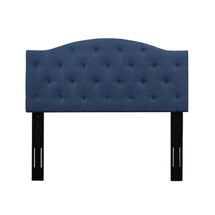 Navy Bryne Button Tufted Full/Queen Headboard>Kirklands Home Sale