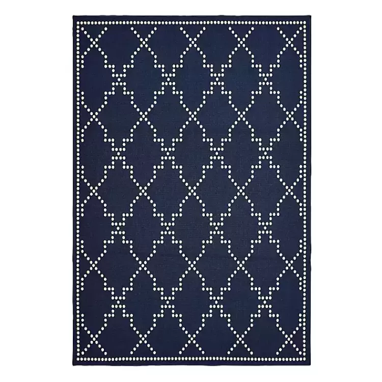 Navy Caden Outdoor Area Rug, 6x9>Kirklands Home Cheap