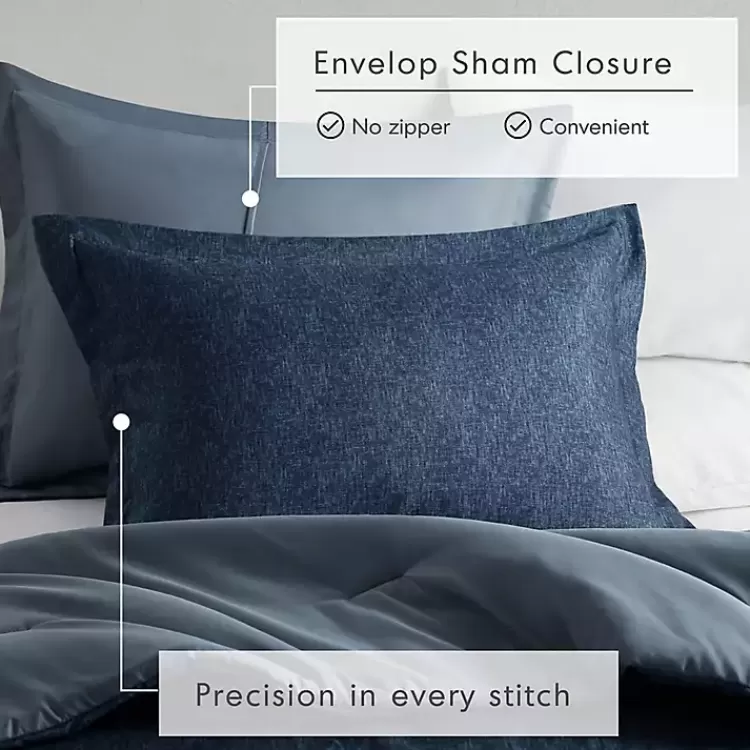 navy_chambray_pc_twintwin_xl_comforter_set_3.webp Navy Chambray 2-pc. Twin/Twin XL Comforter Set>Kirklands Home Cheap