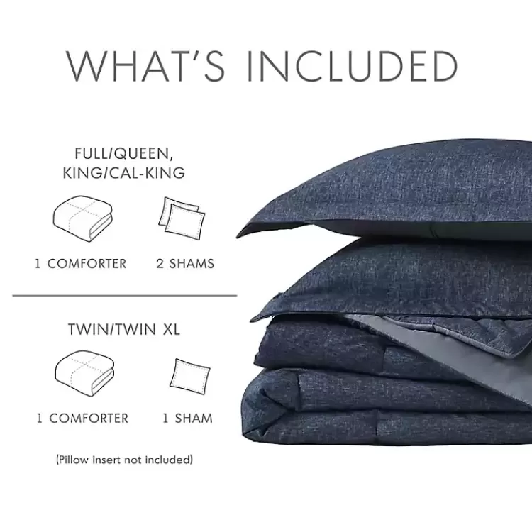 navy_chambray_pc_twintwin_xl_comforter_set_7.webp Navy Chambray 2-pc. Twin/Twin XL Comforter Set>Kirklands Home Cheap
