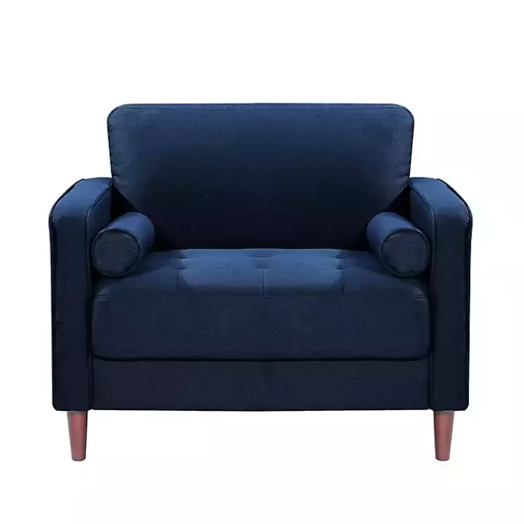 Navy Chelsea Modern Accent Chair>Kirklands Home Sale