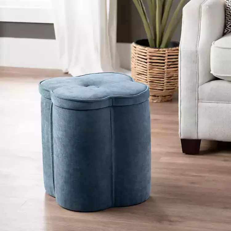 navy_chenille_flower_storage_ottoman_4.webp Navy Chenille Flower Storage Ottoman>Kirklands Home Best