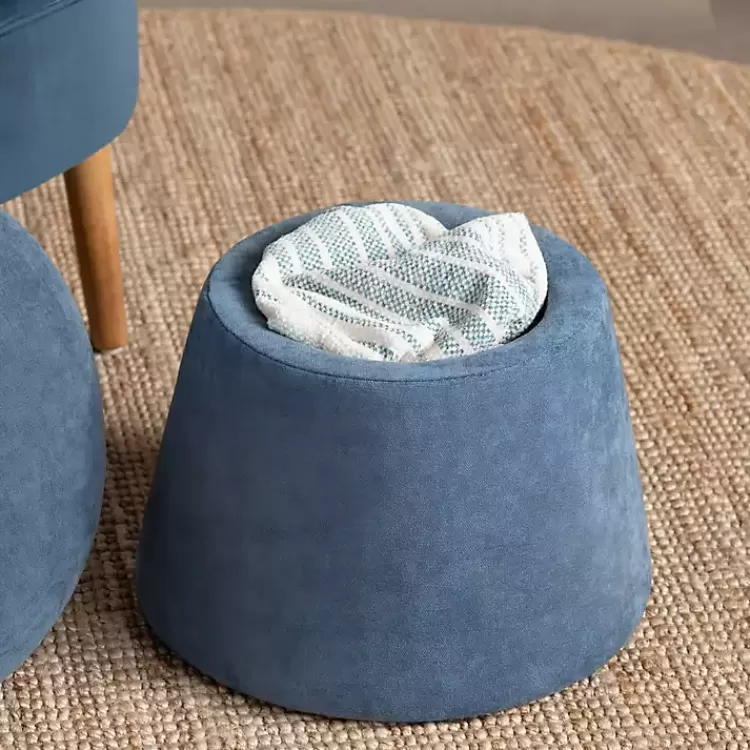 navy_chenille_mushroom_storage_ottoman_4.webp Navy Chenille Mushroom Storage Ottoman>Kirklands Home New