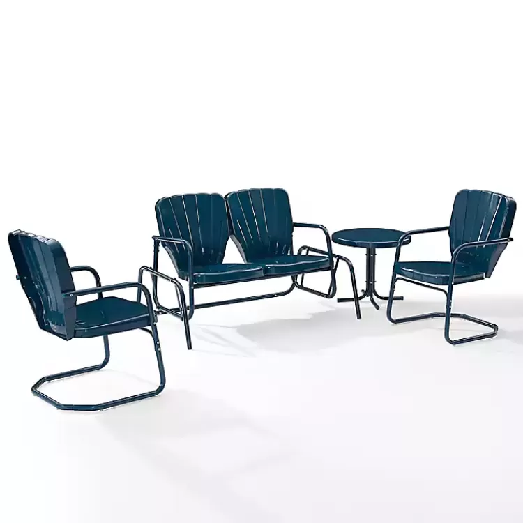 Navy Clamshell 4-pc. Outdoor Furniture Set>Kirklands Home Outlet