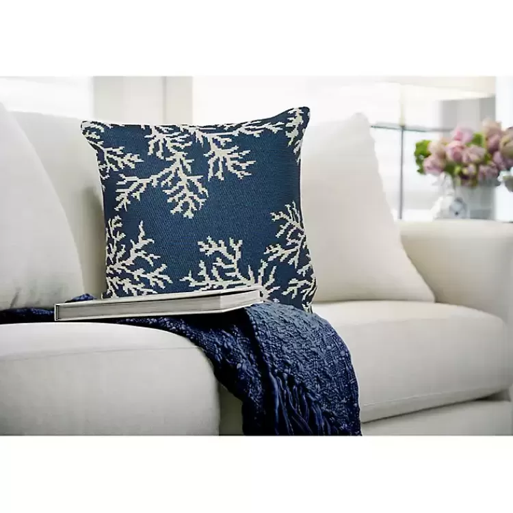 navy_coral_woven_outdoor_throw_pillow_4.webp Navy Coral Woven Outdoor Throw Pillow>Kirklands Home Clearance