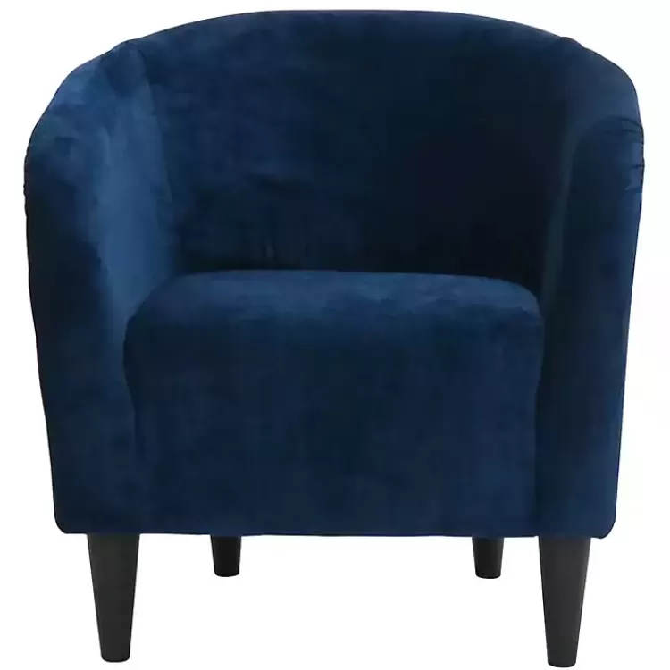 Navy Curved Tub Accent Chair>Kirklands Home Clearance
