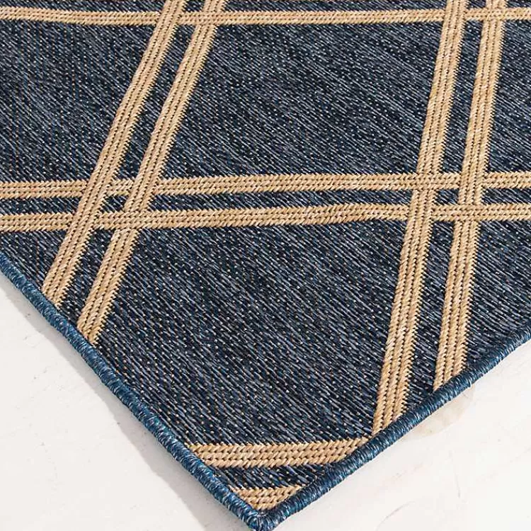 navy_diamond_indooroutdoor_area_rug_x_2.webp Navy Diamond Indoor/Outdoor Area Rug, 5x7>Kirklands Home Clearance