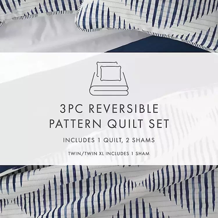 navy_diamond_line_reversible_pc_king_quilt_set_9.webp Navy Diamond Line Reversible 3-pc. King Quilt Set>Kirklands Home Best Sale