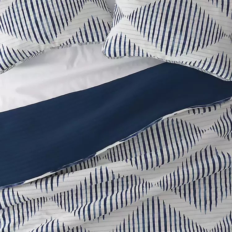 navy_diamond_line_reversible_pc_twin_quilt_set_4.webp Navy Diamond Line Reversible 2-pc. Twin Quilt Set>Kirklands Home Best