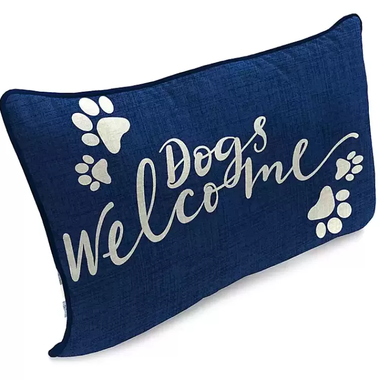 navy_dogs_welcome_outdoor_lumbar_pillow_4.webp Navy Dogs Welcome Outdoor Lumbar Pillow>Kirklands Home Shop