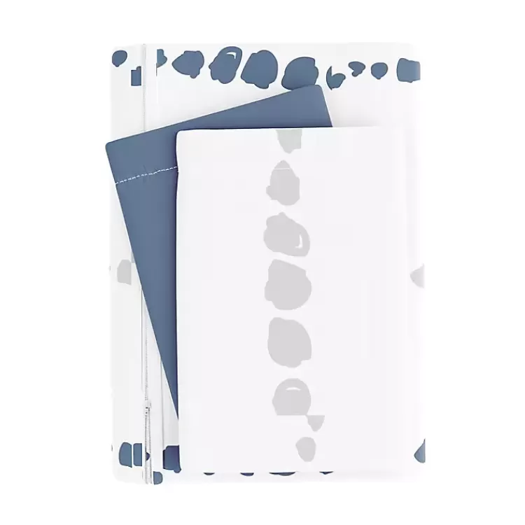 Navy Dots Reversible 2-pc. Twin Duvet Cover Set>Kirklands Home Discount