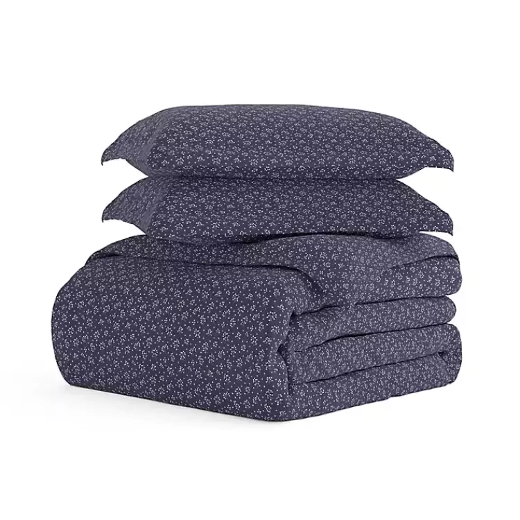 Navy Elegant Floral 2-pc. Twin Duvet Cover Set>Kirklands Home Best