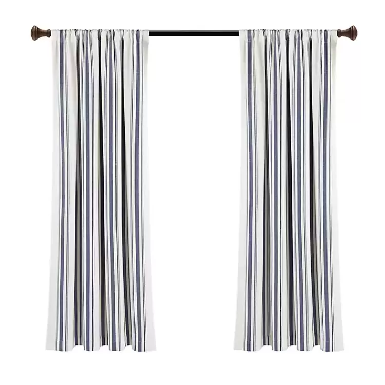 Navy Farmhouse Stripe Curtain Panels, Set of 2>Kirklands Home Cheap