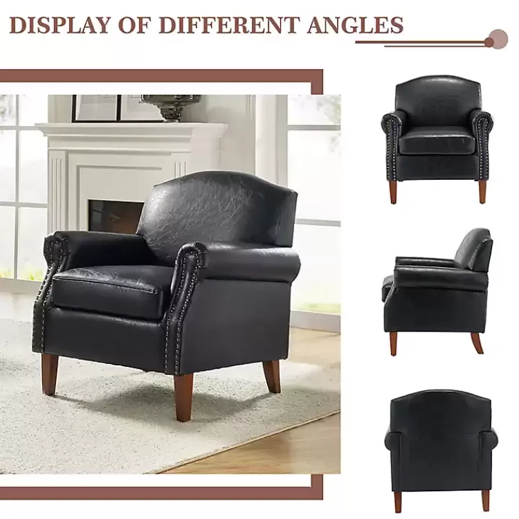 navy_faux_leather_nailhead_taylor_armchair_3.webp Navy Faux Leather Nailhead Taylor Armchair>Kirklands Home Shop