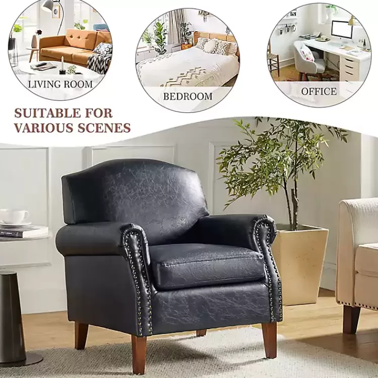 navy_faux_leather_nailhead_taylor_armchair_5.webp Navy Faux Leather Nailhead Taylor Armchair>Kirklands Home Shop