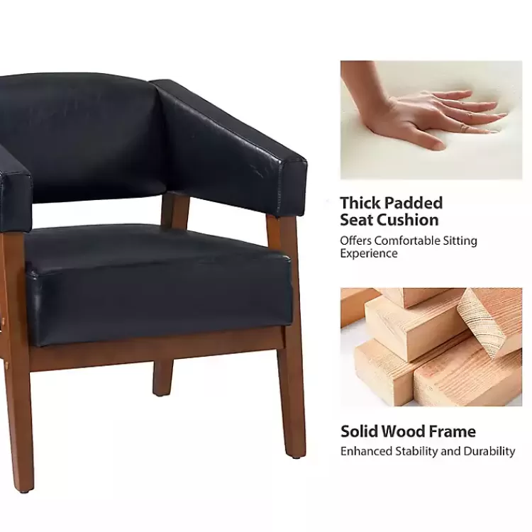 navy_faux_leather_nicki_accent_chair_4.webp Navy Faux Leather Nicki Accent Chair>Kirklands Home Clearance