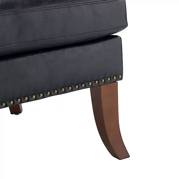 navy_faux_leather_wingback_accent_chair_10.webp Navy Faux Leather Wingback Accent Chair>Kirklands Home Shop