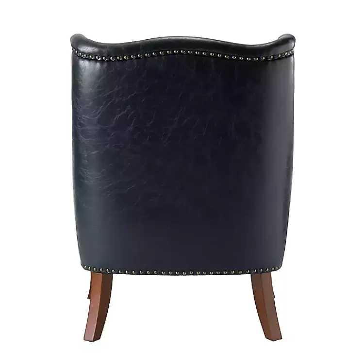 navy_faux_leather_wingback_accent_chair_5.webp Navy Faux Leather Wingback Accent Chair>Kirklands Home Shop